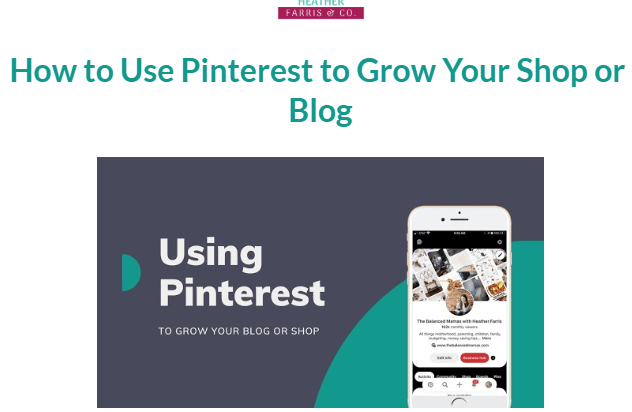 free lockdown course on using pinterest to increase traffic